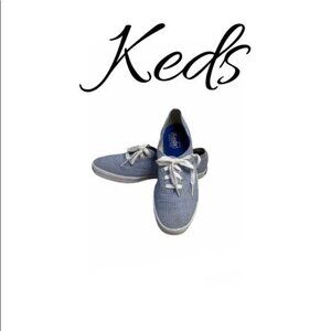 KEDS Blue and White Checks